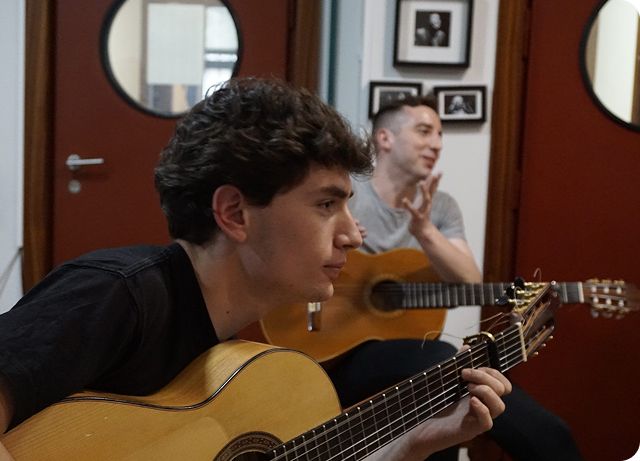 Clase de guitarra flamenca