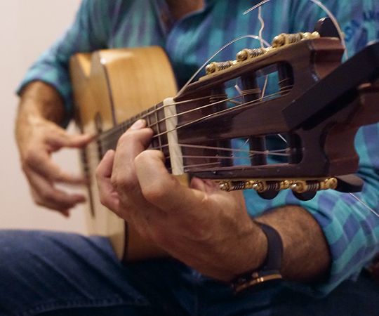 Alumnos en la escuela de flamenco